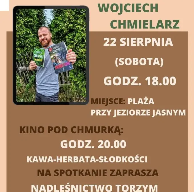 Wieczór z kryminałem i kinem nad Jeziorem Jasnym w Torzymiu