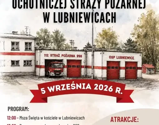 80-lecie OSP Lubniewice: strażackie święto już 5 września