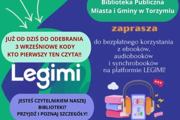 Biblioteka zaprasza po kody do Legimi – kto pierwszy, ten czyta
