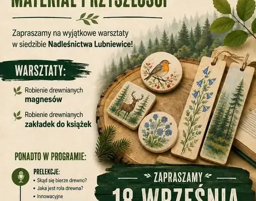 Warsztaty z drewna w Nadleśnictwie Lubniewice – odkryj materiał przyszłości