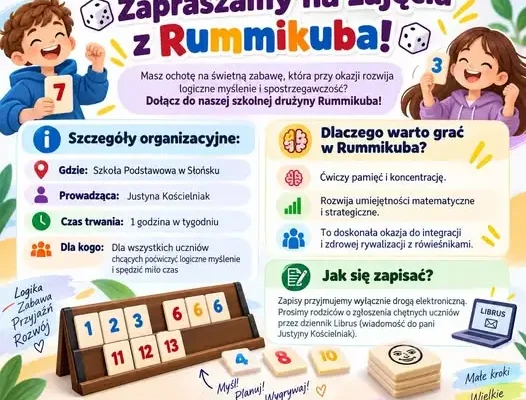 Rummikub w szkole w Słońsku – zapisy na nowe zajęcia