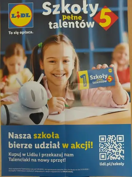Szkoła zbiera Talenciaki z Lidla – każdy głos wspiera uczniów