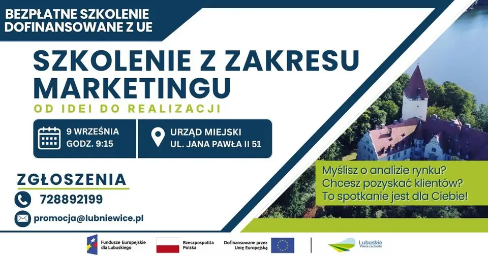 Jutro bezpłatne szkolenie z marketingu w Lubniewicach – są jeszcze wolne miejsca