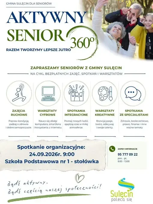Aktywny Senior 360° – spotkanie organizacyjne w Sulęcinie