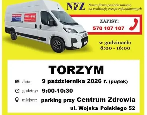 Bezpłatne badanie wzroku w Torzymiu – Opto-Bus już 9 października