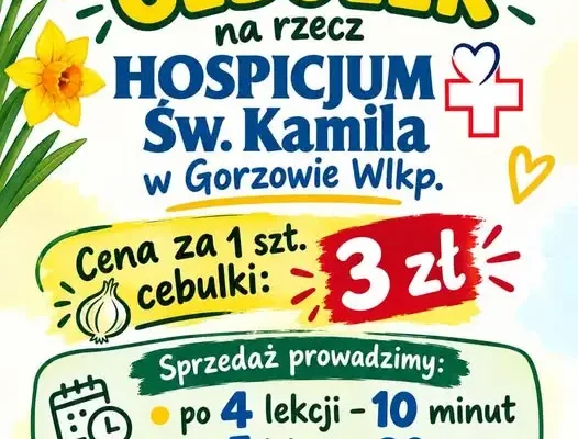 Krzeszyce: wolontariusze sprzedają cebulki, by wesprzeć hospicjum w Gorzowie