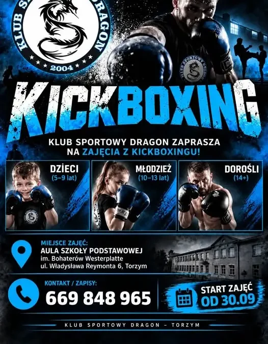 KS Dragon otwiera sekcję kickboxingu w Torzymiu – start już 30 września