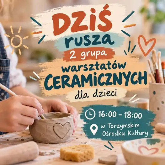 Torzym: rusza druga grupa warsztatów ceramicznych dla dzieci