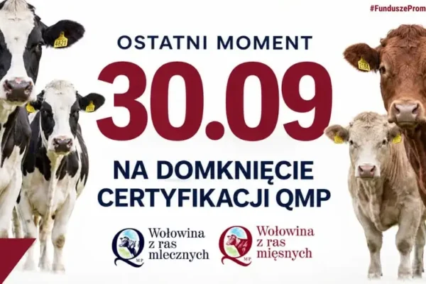 Certyfikat QMP: rolnicy mają czas tylko do 30 września 2026 roku