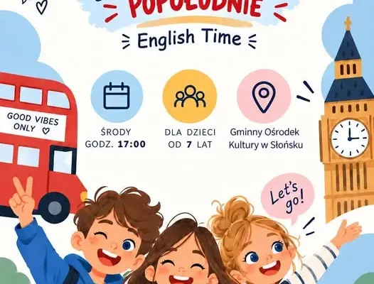 Angielskie popołudnia w Słońsku – nowe zajęcia dla dzieci