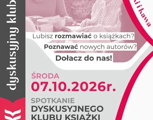Dyskusyjny Klub Książki w Sulęcinie zaprasza na październikowe spotkanie