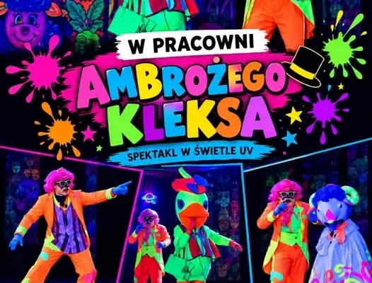Noc Bibliotek w Słońsku: spektakl „W pracowni Ambrożego Kleksa” w świetle UV