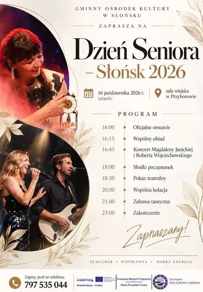 Dzień Seniora w Słońsku 2026 – zaproszenie na uroczyste obchody