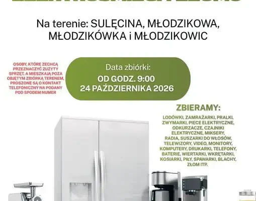 Zbiórka elektrośmieci i złomu dla strażaków z Sulęcina – 24 października 2026