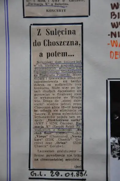 Kronika Sulęcińskiego Domu Kultury: styczeń 1988 pełen teatru, muzyki i zabawy