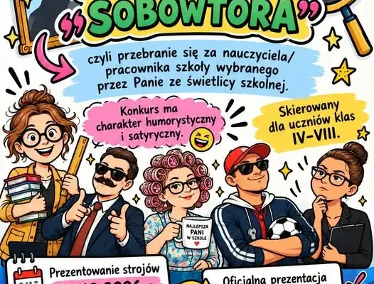 Konkurs „Znajdź swojego sobowtóra” w szkole w Lądku – zapisz się u Pani Gosi