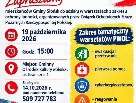 Słońsk: warsztaty ochrony ludności dla mieszkańców gminy