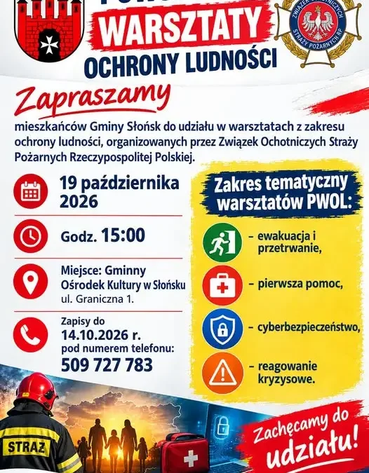 Słońsk: warsztaty ochrony ludności dla mieszkańców gminy