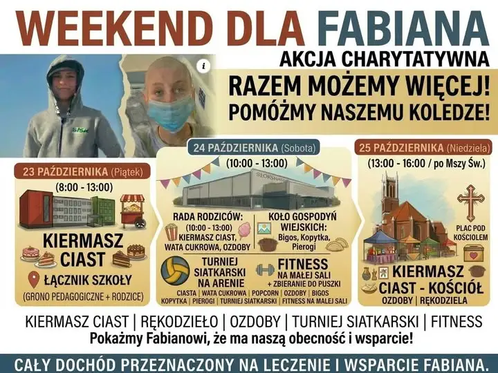 Weekend dla Fabiana w Słońsku – kiermasze, turniej i fitness na pomoc koledze
