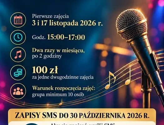 Torzymski Ośrodek Kultury otwiera zapisy na zajęcia wokalne